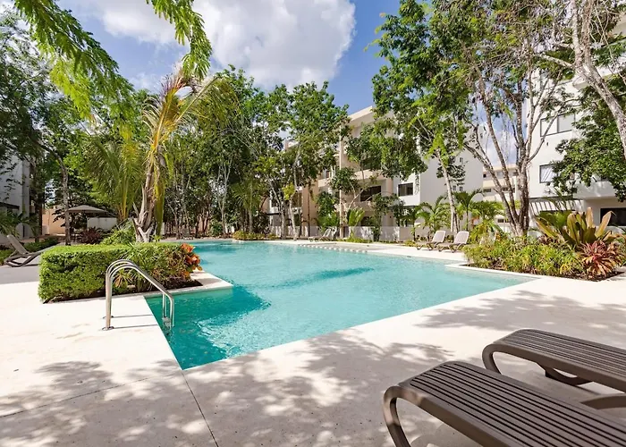 New! Turquesa Coto11 Gated,gyms,pools,12min Casa de férias Playa del Carmen